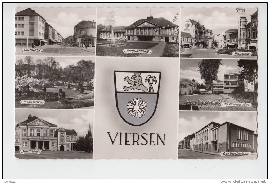 4060 VIERSEN, Mehrbildkarte, 1958 - Viersen