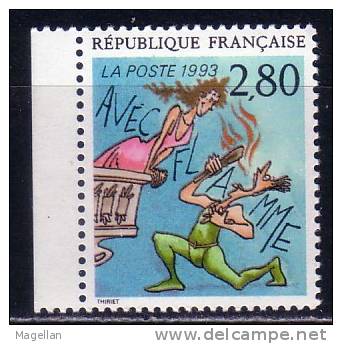 France - Variété - Yvert N° 2840a Neuf ** (MNH) - Accent Sur Le E De AVEC - Neufs