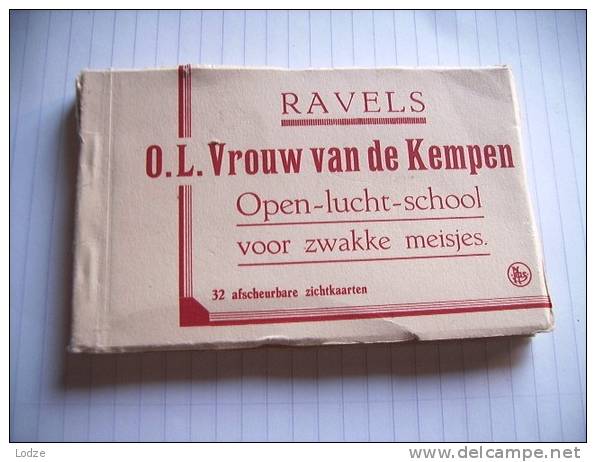 België Belgique Ravels OL Vrouw Van De Kempen  Carnet Détachables Boekje Met 31 Afscheurbare Aanzichtkaarten Oud - Ravels