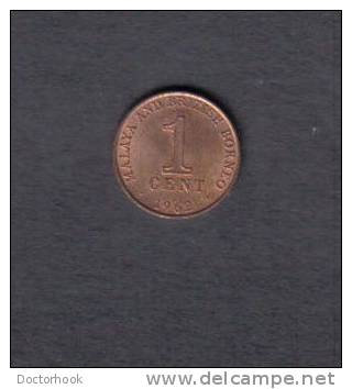 MALAYA &amp; BRITISH BORNEO   1  CENT  1962  (KM # 6) - Colonias