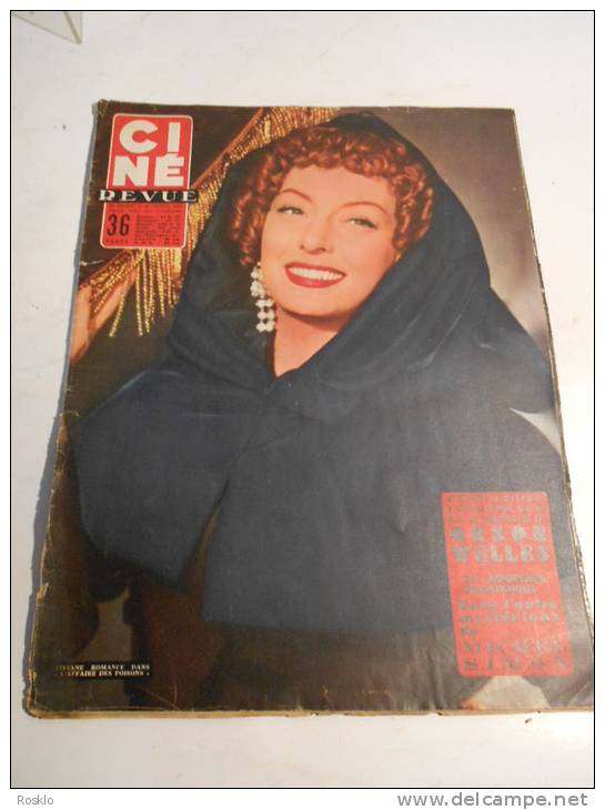 REVUE / CINE REVUE / N° 45 DE 1955 / VIVIANE ROMANCE + REVELATION ORSON WELLES - Magazines