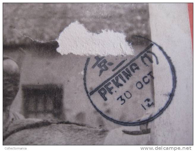 China Postcard - Removed Stamp - No 8 Une Charrette - Chiniose - Chine   NC - China