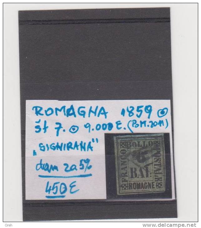 Romagna,1895,mi 7 - ...-1858 Préphilatélie