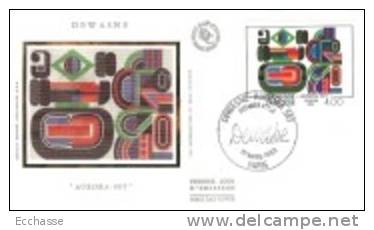 Enveloppe Premier Jour 1er Fdc Dewasne Aurora Set 19 Mars 1983 Paris - 1980-1989