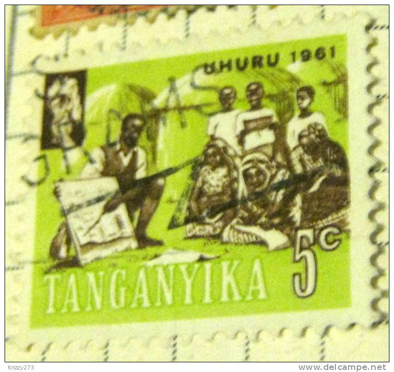 Tanganyika 1961 Teacher And Pupil 5c - Used - Tanganyika (...-1932)