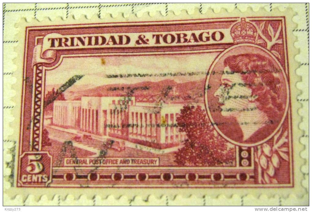 Trinidad And Tobago 1953 General Post Office And Treasury 5c - Used - Trinité & Tobago (...-1961)