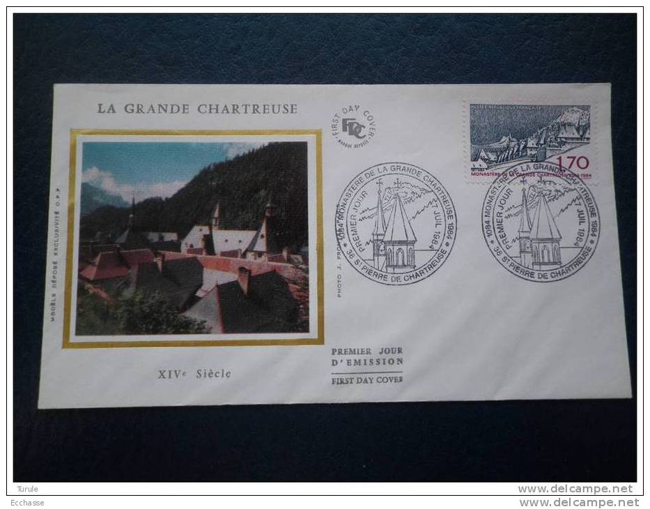 Enveloppe Premier Jour 1er Fdc La Grande Chartreuse St Pierre De Chartreuse 7 Jui 1984 - 1980-1989