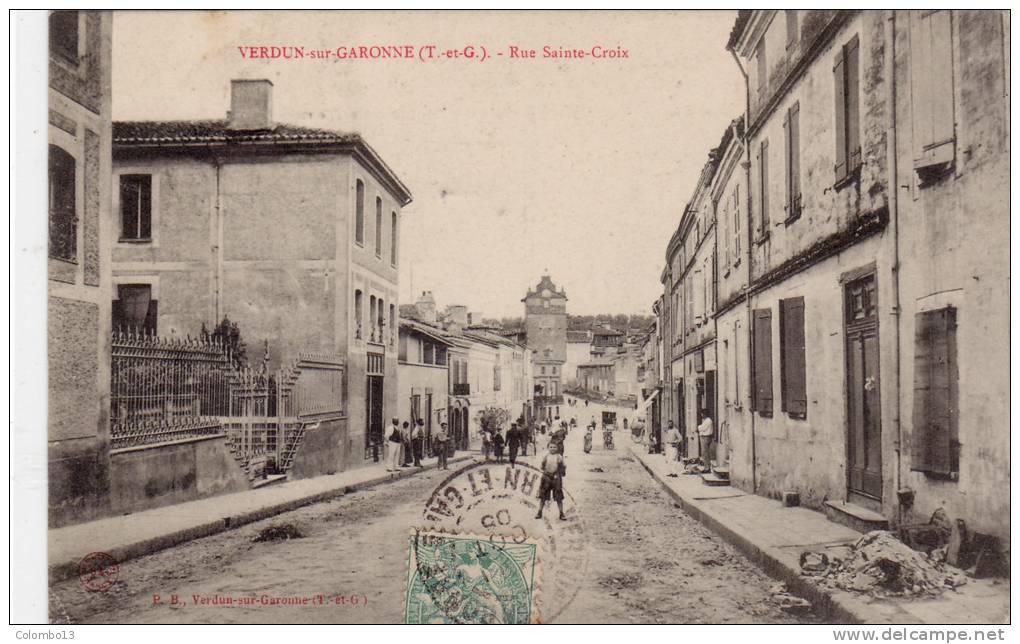 82 VERDUN SUR GARONNE RUE SAINTE CROIX ANIMEE - Verdun Sur Garonne