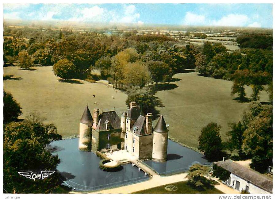 Vendée -gd Format -ref F383-la France Vue Du Ciel -les Moutiers Les Mauxfaits -chateau De La Cantaudiere - - Moutiers Les Mauxfaits