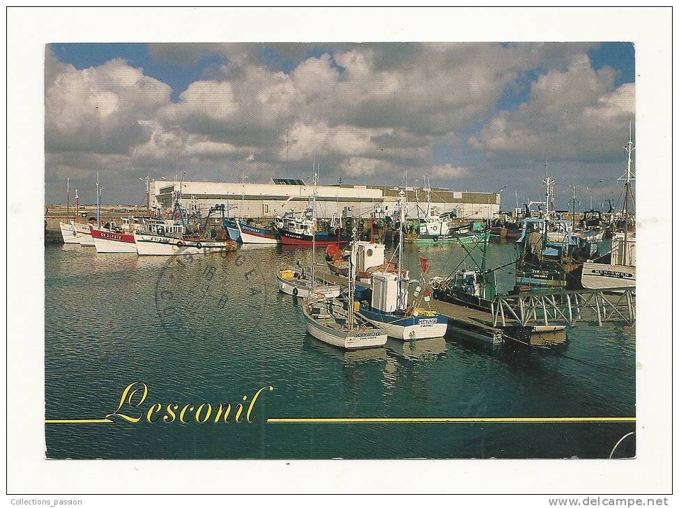 Cp, 29, Lesconil, Le Port De Pêche, Voyagée 1995 - Lesconil