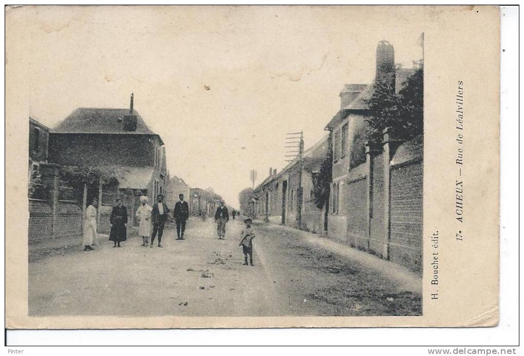 ACHEUX - Rue De Léalvillers - Acheux En Amienois