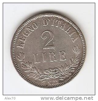 REGNO D´ITALIA - VITTORIO EMANUELE II - 2 LIRE VALORE 1863 ZECCA NAPOLI - 1861-1878 : Victor Emmanuel II