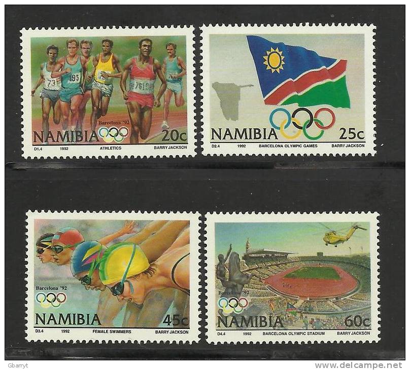 Namibia Scott # 718 - 721 MNH VF  Complete Barcelona Spain Olympics 1992.........................T151 - Namibia (1990- ...)