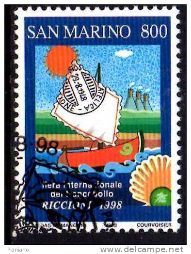PIA - SMA - 1998 : Fiera Internazionale Del Francobollo A Riccione - (SAS 1643-44) - Used Stamps
