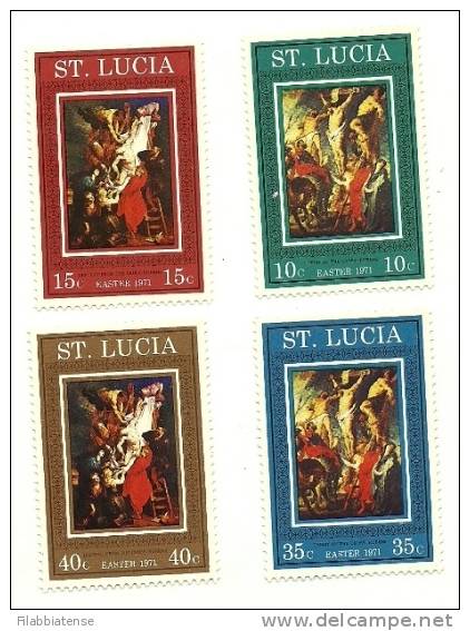 1971 - St. Lucia 288/91 Pasqua, - Easter