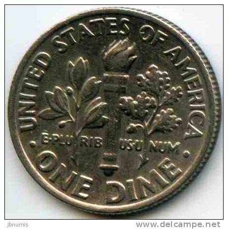 Etats-Unis USA 10 Cents Dime 1989 D KM 195a - 1946-...: Roosevelt