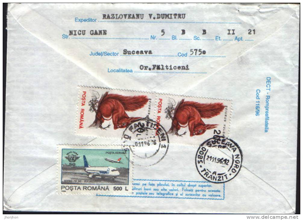 Romania-Postal Stationary Envelope 1996-Centennial Olympic Games-Avery Brundage,President C.I.O.-1952-1972 - Summer 1996: Atlanta