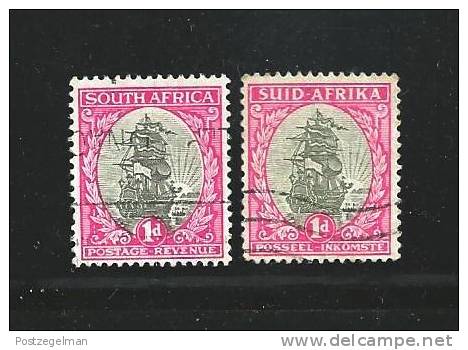 SOUTH AFRICA UNION 1933 Used Loose Stamps Definitives 1d " Hyphenated " SACC-56 #12155 - Used Stamps