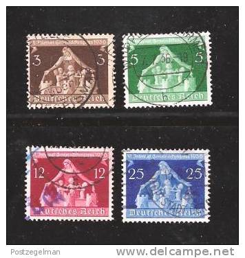 DEUTSCHES REICH 1936 Stamps Gemeinde Kongress Used 617-620 # 581 - Used Stamps