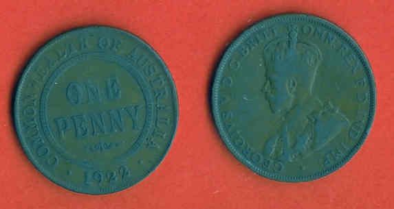 AUSTRALIA 1911-1936 1 Penny Bronze KM 23 C311 - Penny