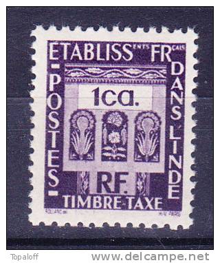 INDE Taxe N°19  Neuf Sans Charniere - Unused Stamps