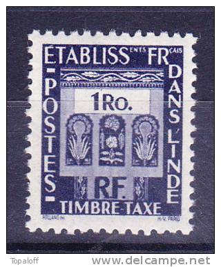 INDE Taxe N°28  Neuf Sans Charniere - Unused Stamps