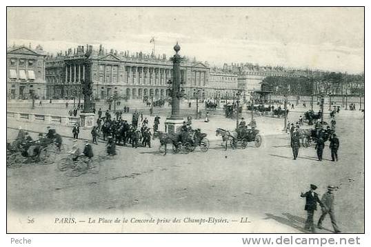 N°22139 -cpa Paris -la Place De La Concorde Prise Des Champs Elysées- - Piazze