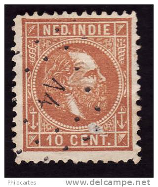 NED INDIE  1870-86 - YT 8  - Oblitéré  - Cote 0.50e - Indes Néerlandaises