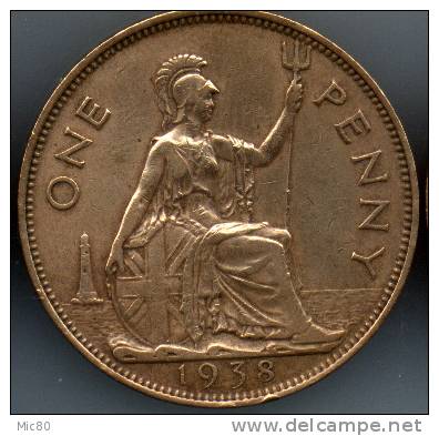 Grande-Bretagne 1 Penny Georges VI 1938 Ttb/sup - D. 1 Penny