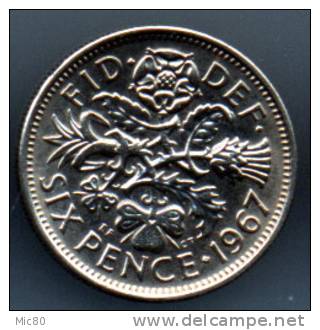 Grande-Bretagne 6 Pence 1967 Sup+ - H. 6 Pence