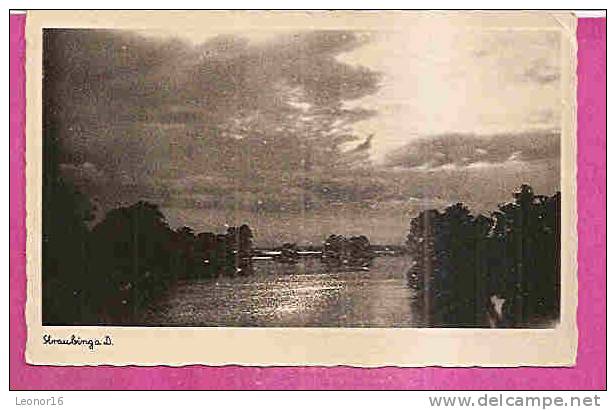 STRAUBING   -  * SONNENUNTERGANG ÜBER DER DONAU * -  Verlag : SCHÖNING & CO  N° 24999 - Straubing