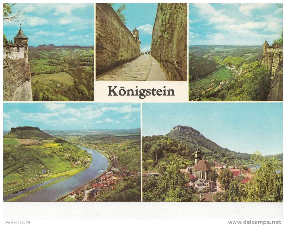 BR15023 Blick Vom Konigstein   2 Scans - Koenigstein (Saechs. Schw.)