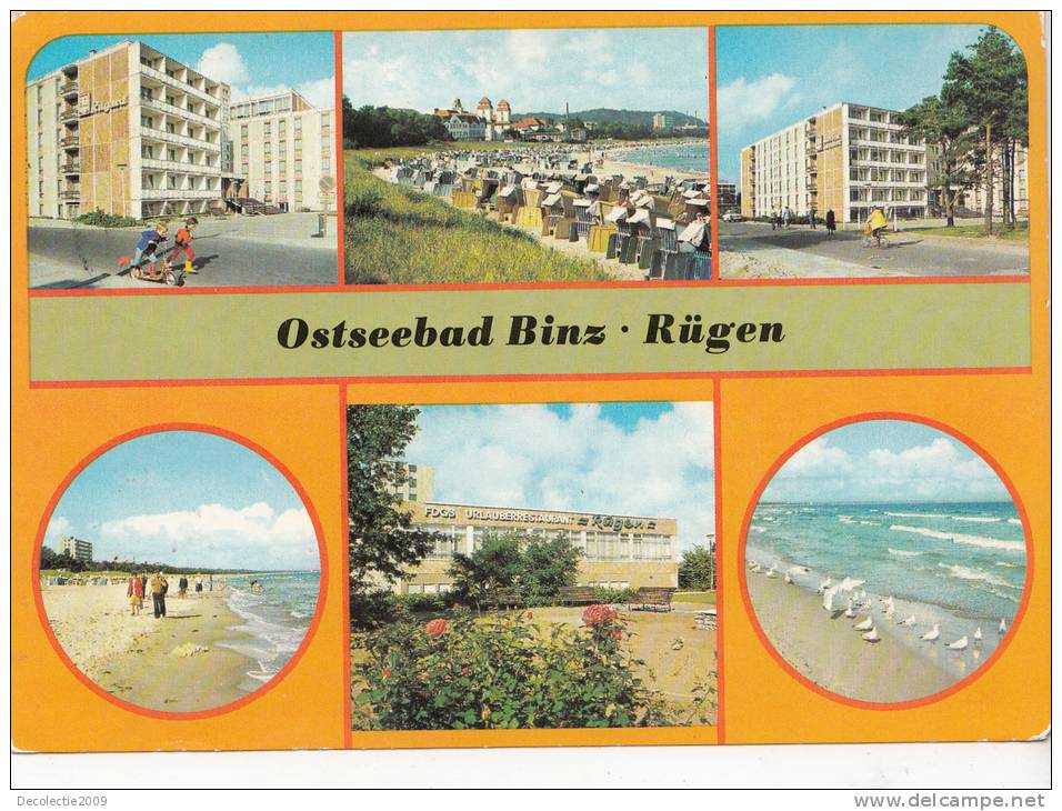 BR15028multi Views Ostseebad Binz Rugen    2 Scans - Rügen