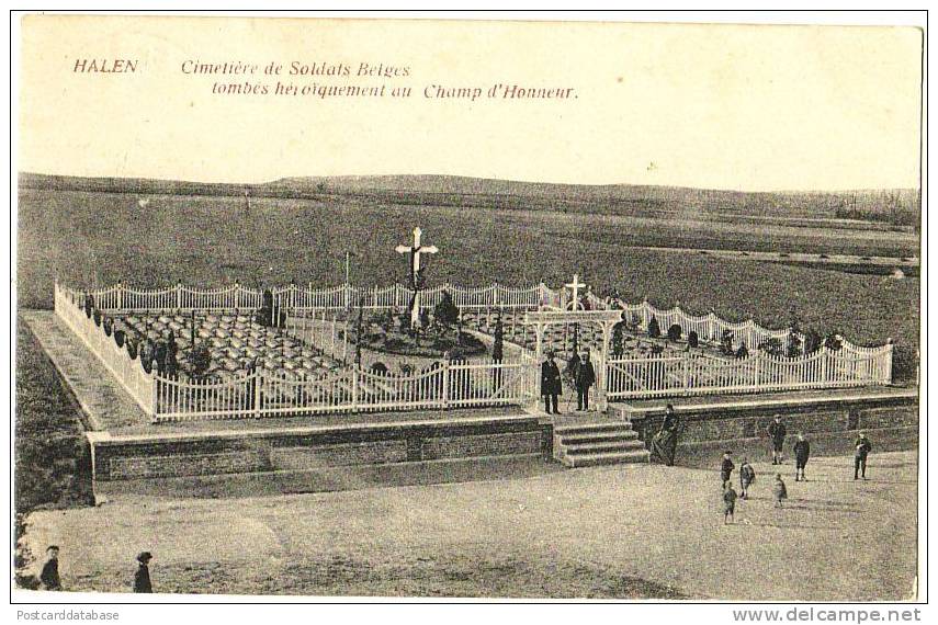 Halen - Cimetière De Soldats Belges Tombés Héroiquement Au Champ D'Honneur - & Military - Halen