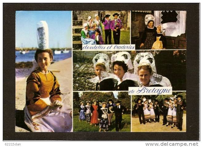 DENTELLES ET BRODERIES DE BRETAGNE . MULTIVUES - Costumes