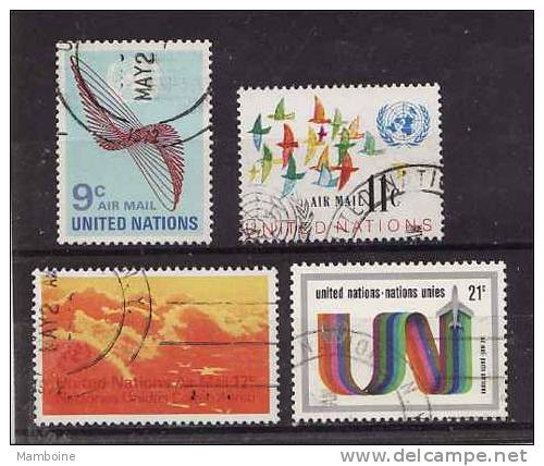 O N U   1972  P. Aérienne N°15 à 18 Serie Compl. Oblitéré - Used Stamps