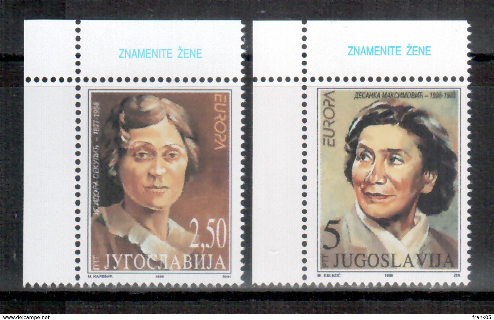 Jugoslawien / Yugoslavia / Yougoslavie 1996 Satz/set EUROPA ** - 1996