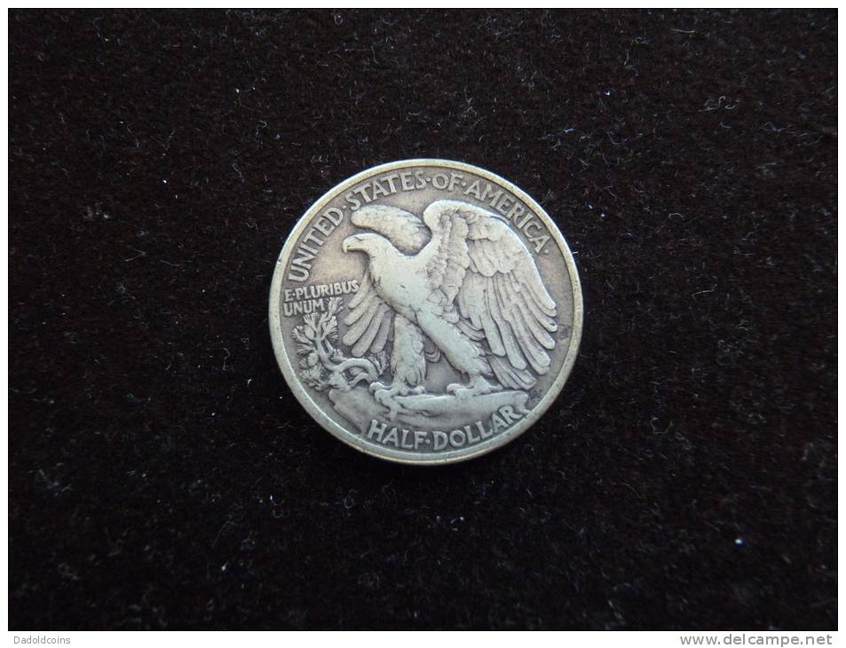 Estados Unidos United States 1/2 Dollar 1943, Liberty, Silver Argent Plata 12,5g 0,900, Usada.  Ver Fotos - 1916-1947: Liberty Walking