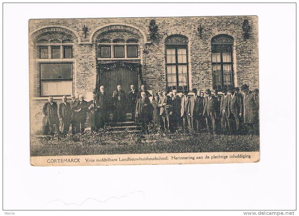 Cortemarck Vrije Landbouwhuishoudschool Herinnering Aan De Plechtige Inhuldiging Kortemark 1925 - Kortemark