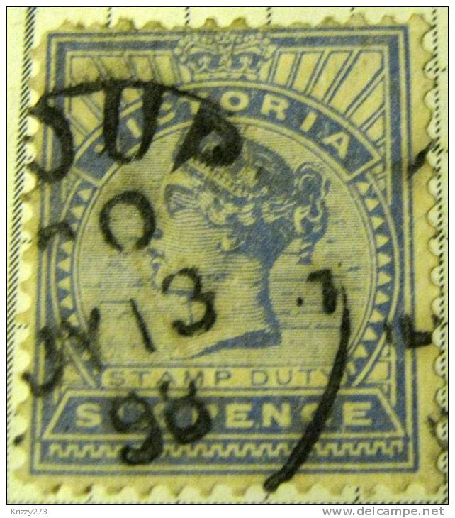 Victoria 1886 Queen Victoria 6d - Used - Used Stamps