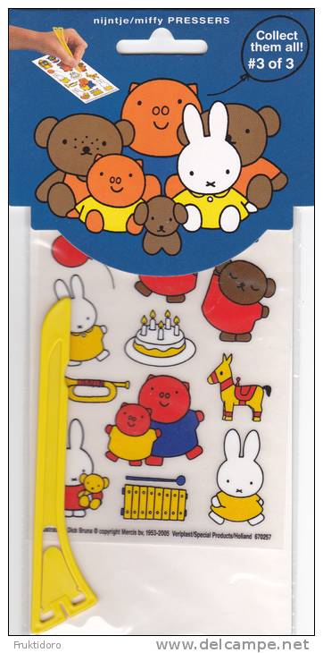 Nijntije - Miffy Rub Down Transfers - Décalcomanies à Sec - Rubbelbilder - Afwrijfplaatjes - Cartoni Animati