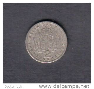 GREECE   2  DRACHMA  1957 (KM # 82) - Grèce