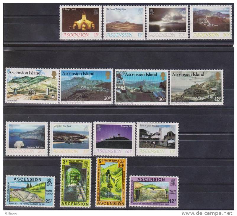 ASCENSION  PAYSAGES   **MNH  SANS CHARNIERE   Réf 1263 - Ascension (Ile De L')