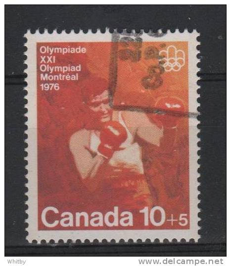 Canada 1975 10 + 5 Cent Olympic Boxing Semi Postal Issue #B8 - Gebruikt