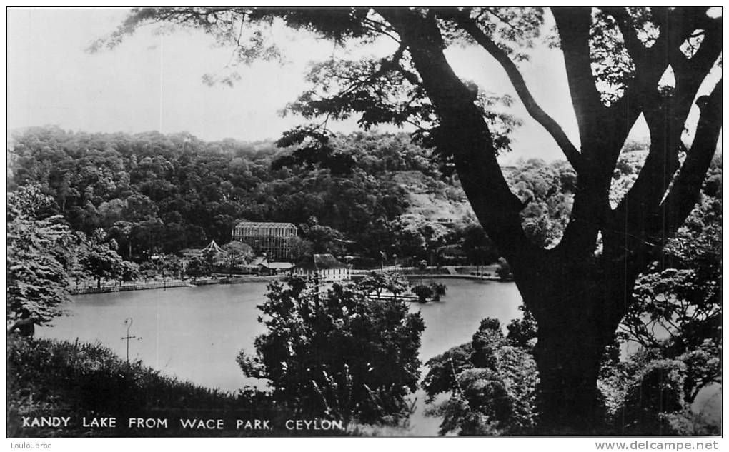 CEYLON CEYLAN  KANDY LAKE FROM WACE PARK - Sri Lanka (Ceylon)