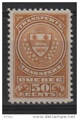 Canada 1913 50 Cent Quebec Stock Transfer Issue #QST14 - Steuermarken