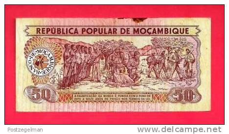 MOZAMBIQUE 1983,  Banknote, Used VF. 50 Metaicas Nr. 129 - Mozambique