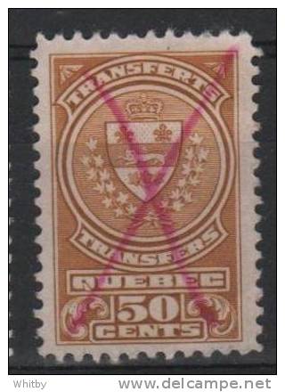 Canada 1913 50 Cent Quebec Stock Transfer Issue #QST14 - Revenues