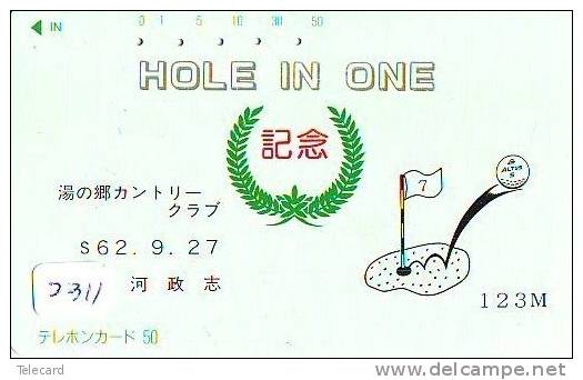 Télécarte Japon * TELEFONKARTE JAPAN * GOLF  * (2311) HOLE IN ONE *  SPORT * PHONECARD * - Sport