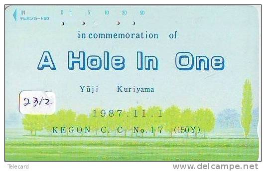 Télécarte Japon * TELEFONKARTE JAPAN * GOLF  * (2312) HOLE IN ONE *  SPORT * PHONECARD * - Sport